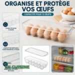 Plateaux de Rangement Empilables pour Œufs