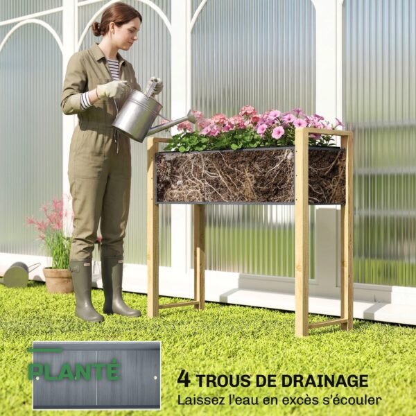 Potager Surélevé sur Pieds en Géotextile