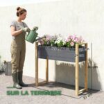 Potager Surélevé sur Pieds en Géotextile