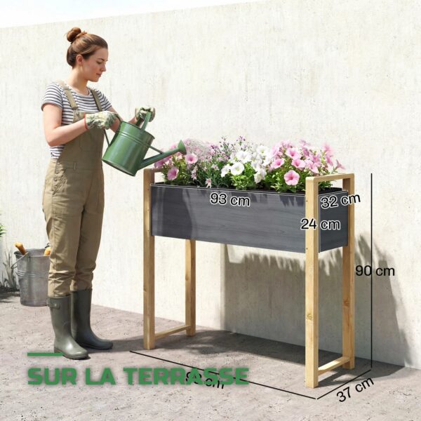 Potager Surélevé sur Pieds en Géotextile