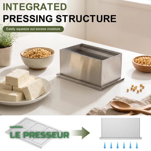 Presse et Moule à Fromage en Inox pour Fromage Maison