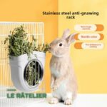 Râtelier à Foin Métallique pour Lapins et Rongeurs