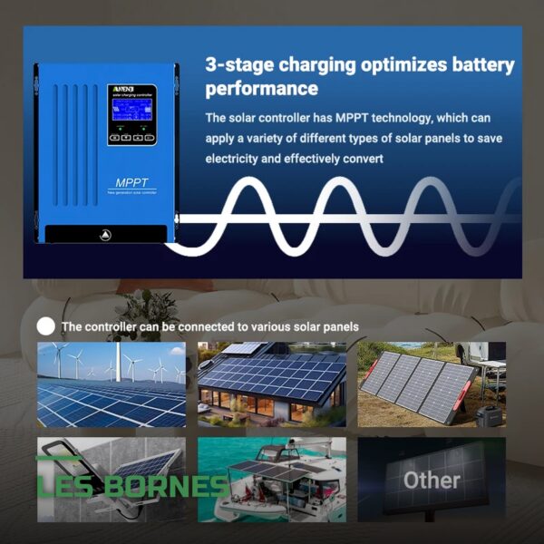 Régulateur de Charge Solaire MPPT à Écran