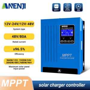 Régulateur de Charge Solaire MPPT à Écran
