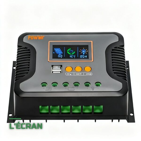 Régulateur de Charge Solaire PWM 12V-24V