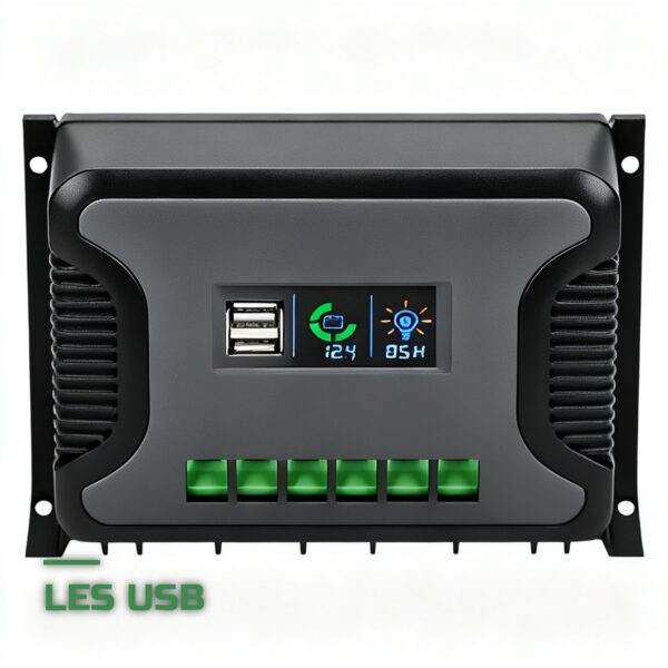 Régulateur de Charge Solaire PWM 12V-24V