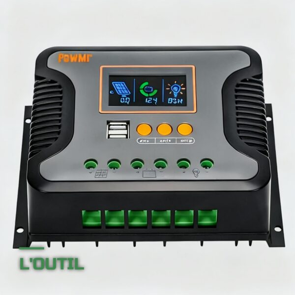 Régulateur de Charge Solaire PWM 12V-24V