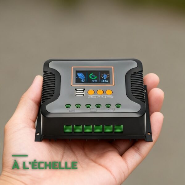 Régulateur de Charge Solaire PWM 12V-24V
