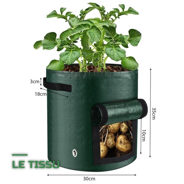 Sacs de Culture pour Pommes de Terre avec Fenêtre