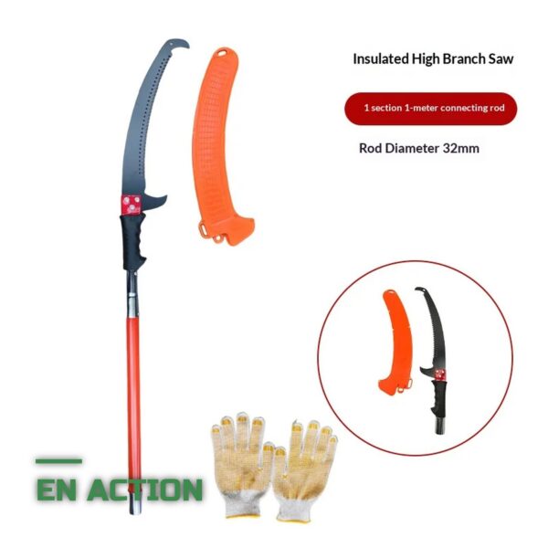 Scie d'Élagage Télescopique à Perche pour Branches Hautes