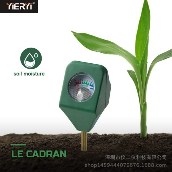 Testeur de Sol 3-en-1 pH Humidité Lumière