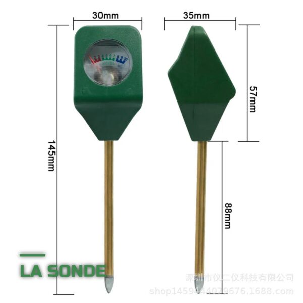 Testeur de Sol 3-en-1 pH Humidité Lumière