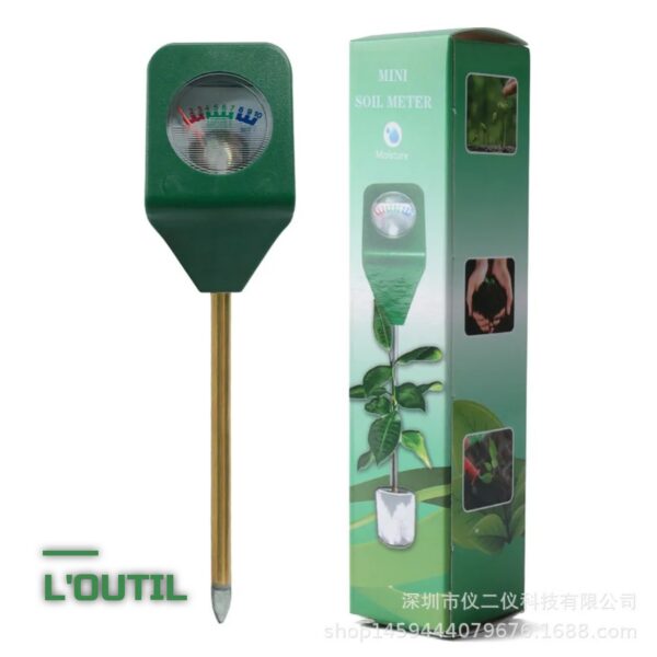 Testeur de Sol 3-en-1 pH Humidité Lumière