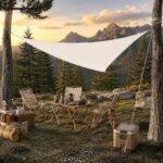 Voile d'Ombrage Triangulaire pour Jardin