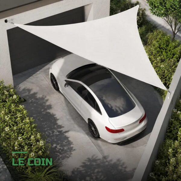 Voile d'Ombrage Triangulaire pour Jardin