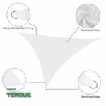 Voile d'Ombrage Triangulaire pour Jardin